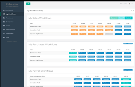Cohesion4Restaurants POS integration for QB from Maherware